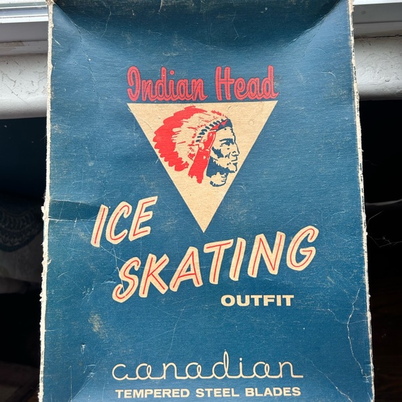 Vintage Indian Head Ice Skates - Picture 1 of 4